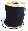 Black 1mm Waxed Macrame Cord for Shamballa Beads