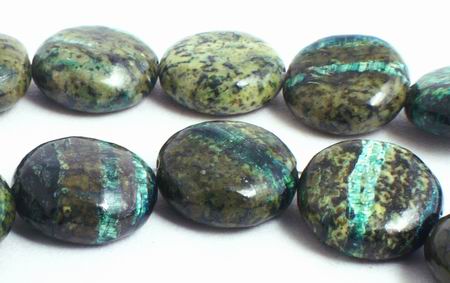 41 Haunting Beautiful Chrysocolla Button Beads