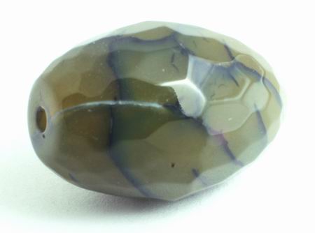 Large Majestic Multi-Faceted Deep-Green Agate Oval