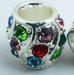 2 Rainbow Bling Troll Beads - Large 6mm hole