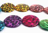 20 Large 20mm Rainbow Tiger Shell Button Beads