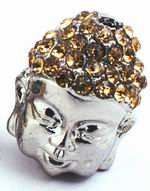 Golden-Head Buddha Shamballa Bead - Heavy!
