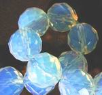 Dreamlike 10mm Faceted Opalite Moonstone Bead Strand