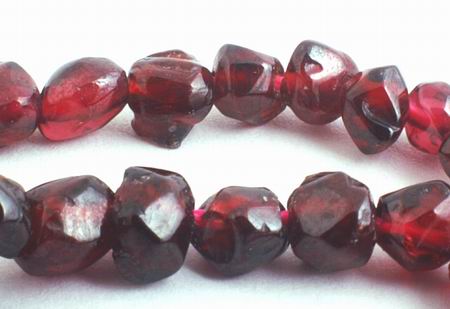 Small Arabian Night-Red Garnet Nugget Beads