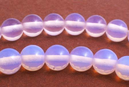 Unusual 6mm Rose Pink Opalite Moonstone Beads MrBead