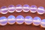 Unusual 6mm Rose Pink Opalite Moonstone Beads