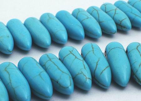 65 Enticing Blue Turquoise Icicle Spike Beads