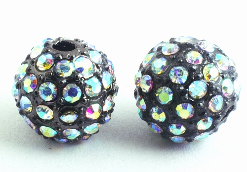 Fully-Blinged Disco Ball Shamballa Bead