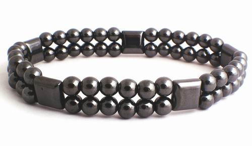 Magnificent Magnetic Hematite Ball & Squares Bracelet