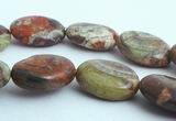 24 Earthy Lake Superior Agate Oval Beads - Beautiful Sheen