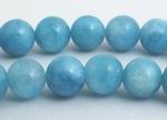 Enticing Sky Blue Sponge Quartz Beads - 6mm