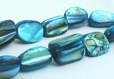 Iridescent Green Bauble Beads with Iridescent Blue Pearl Beads (L) -  JewelsFurPaws