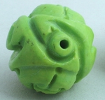 4 Large 15mm Apple Green Gaspeite Balls