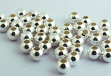 20 Shiny Thai Hill Tribe Silver Beads - 3mm