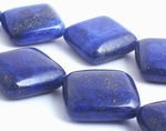 Sparkling Royal Blue Lapis Diamond Beads