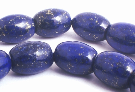 Majestic Royal Blue Lapis Barrel Beads