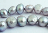 Large Shiny Enchanting Silver Pearl Nugget Beads