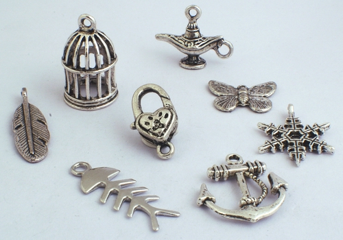 4 to 10 Silver Charms for Charm Bracelets