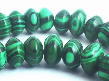 82 Refreshing Rice Terrace-Green Calsilia Rondelle Beads
