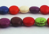 Colorful Rainbow Turquoise Button Beads