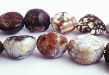 21 Gleaming Large Rustic Agate Nugget Beads - Heavy!