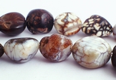21 Gleaming Large Rustic Agate Nugget Beads - Heavy!