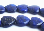 Royal Blue Deep-Love Lapis Heart Beads