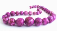 Heavy Graduated Romantic Purple Beads - 10mm to 20mm