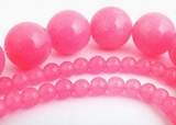 Lovely Paradise Pink Jade Bead Strand - 4mm, 6mm or 12mm