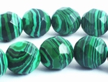 Timeless Forest-Green Faceted Calsilica Beads - 8mm