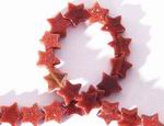 Unusual Goldstone Star Bead Strand