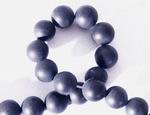 Mystical Frosty Black Onyx Beads 6mm or 8mm