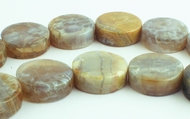 22 Large Gleaming Agate Chunky Button Beads - looks like marble!