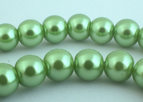 Breathtaking Olive Green Pearl Beads - 8mm