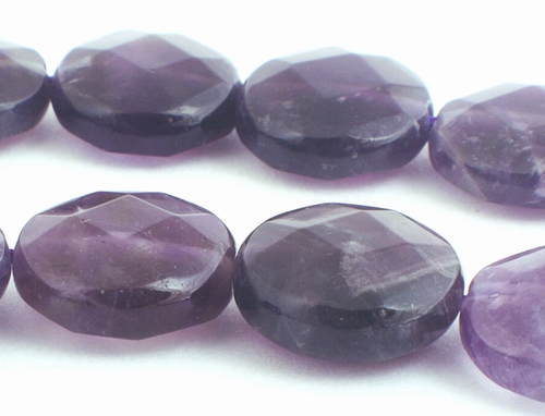 Sincere Faceted Purple Amethyst Button Beads