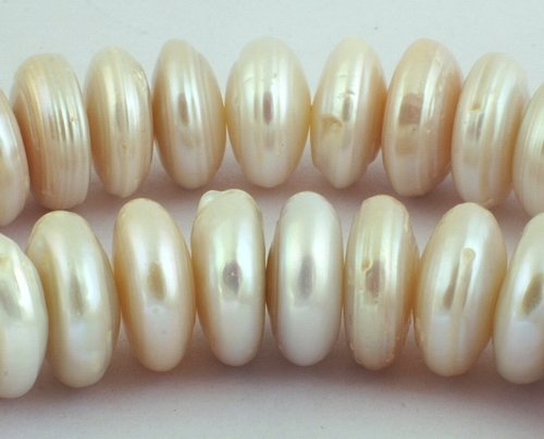 25 Huge 15mm Seductive Pearl Disc Beads - Heavy!