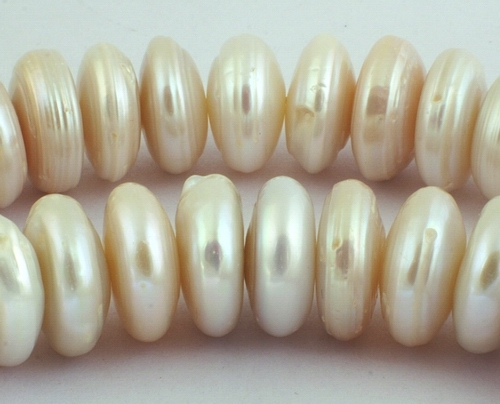 25 Huge 15mm Seductive Pearl Disc Beads - Heavy!