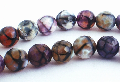 Enchanting 8mm Faceted Agate Beads
