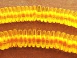 200 Sunrise-Yellow Amber Heisi Disc Beads