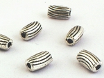 50 Snazzy Silver Barrel Bead Spacers - For Classy Jewelry!