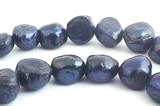 Large Shiny 11mm Peacock Black Pearl Nugget Beads