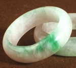 Intimate White & Green Jade Ring - a symbol of love & virtue