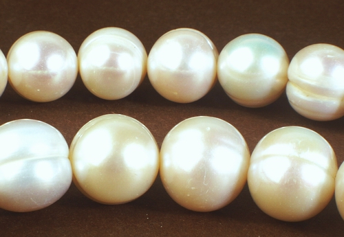 34 Huge 12mm to 13mm Lustrous White Pearls