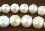 34 Huge 12mm to 13mm Lustrous White Pearls