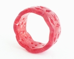 Large Carved Red Jade Ring - Jade is a symbol of purity and serenity!