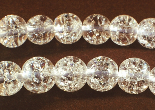 Magical Crackle Rock Crystal Beads 4mm or 6mm - For Classy Jewelry