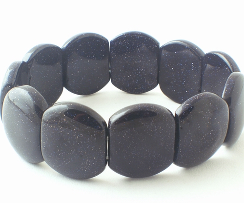 Chunky Glittering Bluestone Bracelet - Great for a night out!