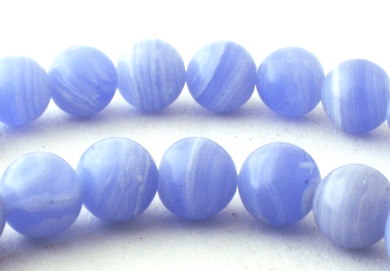 Fresh Bluelace 6mm Calsilica Beads