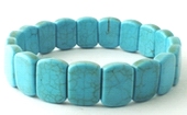 19 Segment Blue Turquoise Bracelet