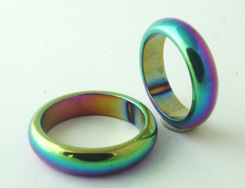 Magical Chunky Aurora Borealis Hematite Ring